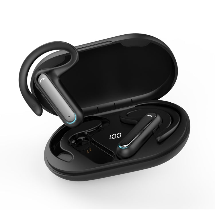FW5 หูฟังกีฬาไร้สาย BT5.2 แบบไม่ใส่ในหู ระบบ Bone Conduction TWS รองรับผู้ช่วยเสียง รุ่น FW5 สีดำ