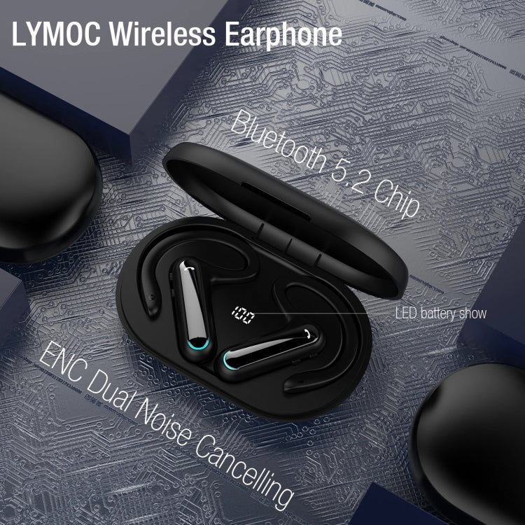 FW5 หูฟังกีฬาไร้สาย BT5.2 แบบไม่ใส่ในหู ระบบ Bone Conduction TWS รองรับผู้ช่วยเสียง รุ่น FW5 สีดำ