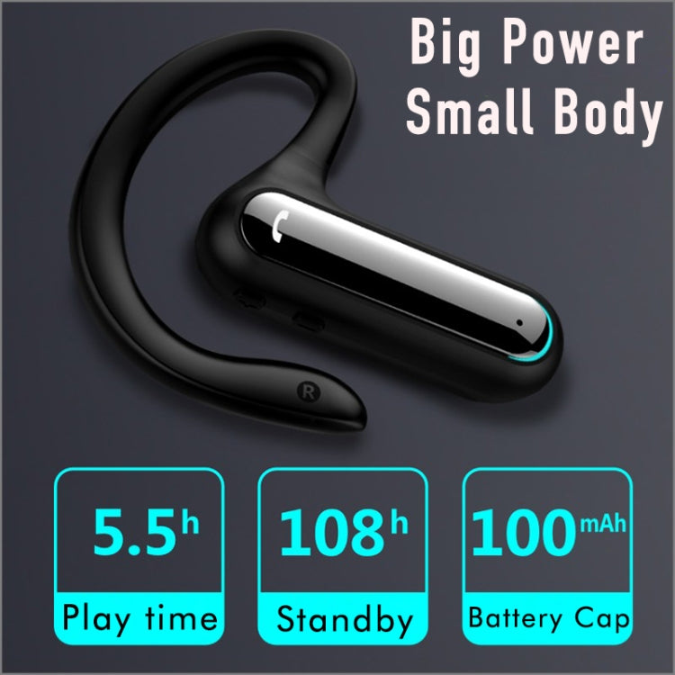 FW5 หูฟังกีฬาไร้สาย BT5.2 แบบไม่ใส่ในหู ระบบ Bone Conduction TWS รองรับผู้ช่วยเสียง รุ่น FW5 สีดำ
