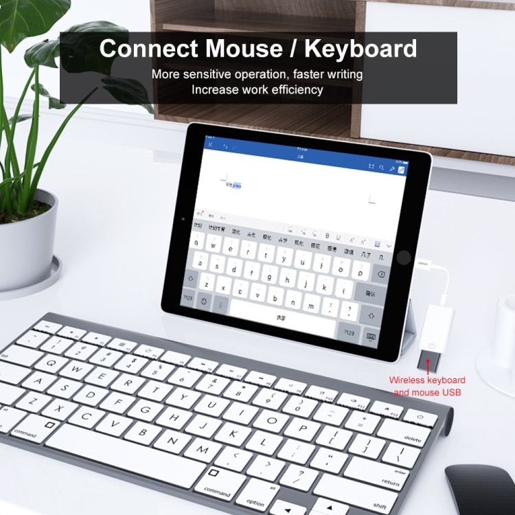 ENKAY ENK-AT108 สายแปลง 8 พิน เป็น USB 3.0 OTG สำหรับ iPhone / iPad