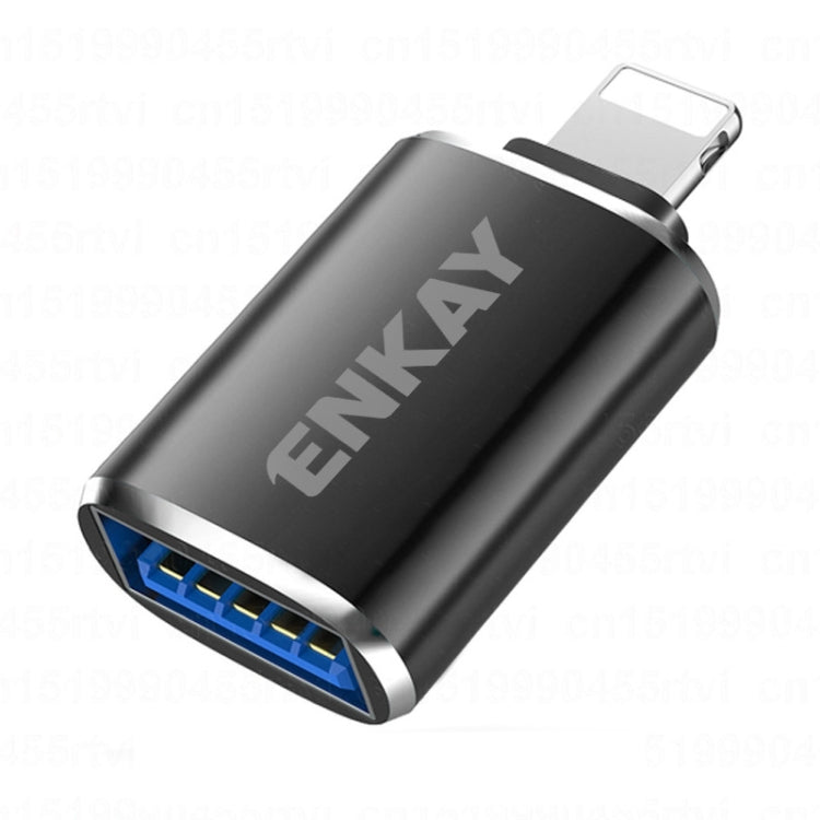 อะแดปเตอร์ OTG อลูมิเนียมอัลลอย 8 Pin ตัวผู้เป็น USB 3.0 ตัวเมีย รุ่น ENKAY ENK-AT110, ENK-AT110