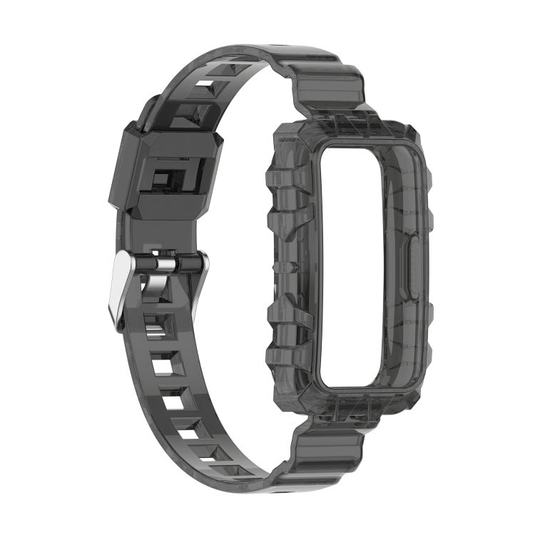 One-Piece Transparent Silicone Watch Band, For Huawei Band 7, For Huawei Band 6, For Honor Band 6