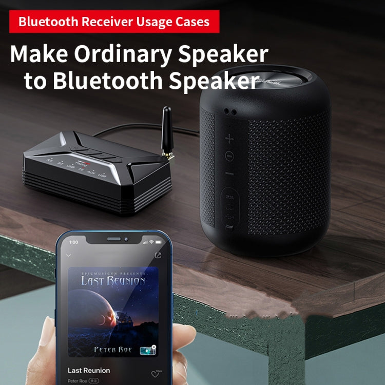 T-R22 เสาอากาศภายนอก ระยะไกล 40 ม. ตัวรับและส่งสัญญาณเสียง Bluetooth 2 in 1