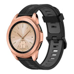 สายซิลิโคนลายแนวตั้งสองสีขนาด 20 มม. สำหรับ Samsung Galaxy Watch 42 มม., สำหรับ Samsung Gear Sport, สำหรับ Samsung Gear S2 Classic