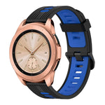 สายซิลิโคนลายแนวตั้งสองสีขนาด 20 มม. สำหรับ Samsung Galaxy Watch 42 มม., สำหรับ Samsung Gear Sport, สำหรับ Samsung Gear S2 Classic
