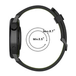สายซิลิโคนลายแนวตั้งสองสีขนาด 20 มม. สำหรับ Samsung Galaxy Watch 42 มม., สำหรับ Samsung Gear Sport, สำหรับ Samsung Gear S2 Classic