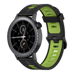 สายซิลิโคนลายแนวตั้งสองสีขนาด 20 มม. สำหรับ Samsung Galaxy Watch 42 มม., สำหรับ Samsung Gear Sport, สำหรับ Samsung Gear S2 Classic