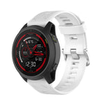 22mm Twill Solid Color Silicone Watch Band, For Garmin Forerunner 745