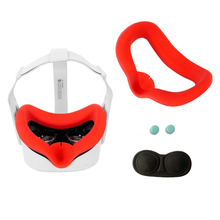 JD-391215 ชุดหน้ากากซิลิโคนสำหรับ Oculus Quest2 พร้อมฝาครอบเลนส์