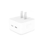 อะแดปเตอร์ชาร์จไฟ PD 35W สองพอร์ต USB-C / Type-C สำหรับ iPhone / iPad ปลั๊ก US