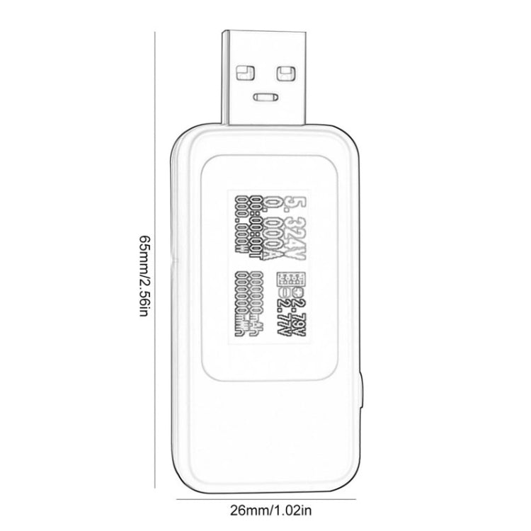 เครื่องวัด USB DC 10 in 1 KWS-MX18 กระแส 4-30V วัดแรงดันไฟฟ้า นาฬิกาจับเวลา มัลติมิเตอร์ดิจิตอล