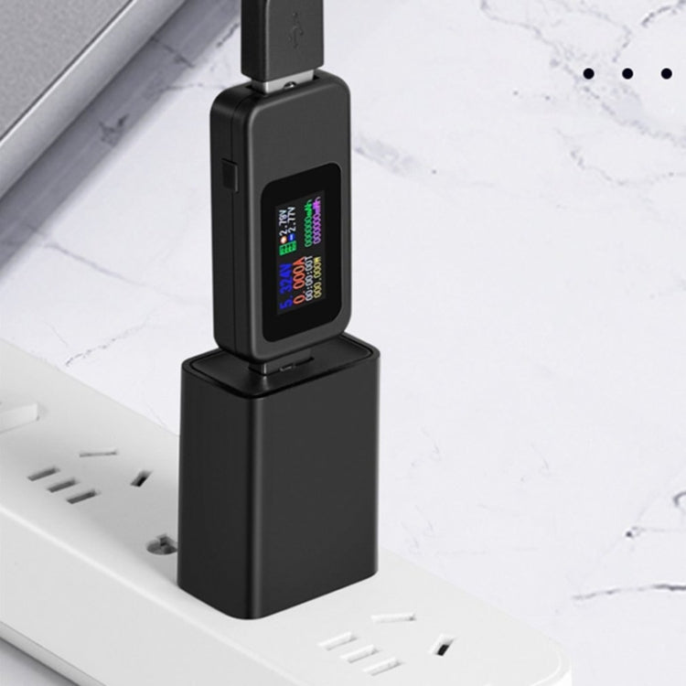เครื่องวัด USB DC 10 in 1 KWS-MX18 กระแส 4-30V วัดแรงดันไฟฟ้า นาฬิกาจับเวลา มัลติมิเตอร์ดิจิตอล