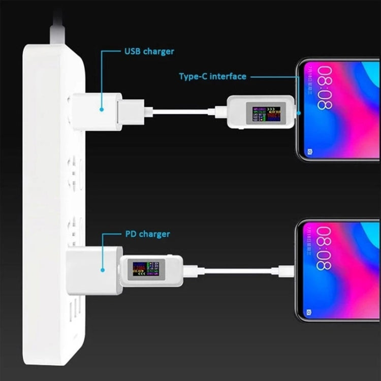 เครื่องวัด USB DC 10 in 1 KWS-MX18 กระแส 4-30V วัดแรงดันไฟฟ้า นาฬิกาจับเวลา มัลติมิเตอร์ดิจิตอล