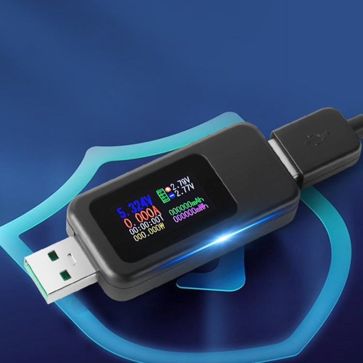 เครื่องวัด USB DC 10 in 1 KWS-MX18 กระแส 4-30V วัดแรงดันไฟฟ้า นาฬิกาจับเวลา มัลติมิเตอร์ดิจิตอล