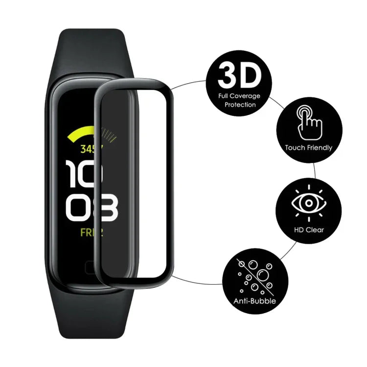 สำหรับ Samsung Galaxy Fit 2 ENKAY Hat-Prince ฟิล์มกันรอยหน้าจอแบบนุ่ม 3D Full Coverage ขอบ PC + PMMA HD, 1 ชิ้น, 2 ชิ้น, 5 ชิ้น, 10 ชิ้น
