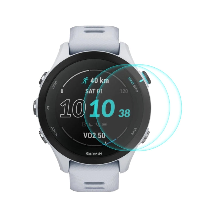 For Garmin Forerunner 255S ENKAY 0.2mm 9H Tempered Glass Screen Protector Watch Film, 1 PC, 2 PCS, 5 PCS, 10 PCS