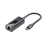 อะแดปเตอร์การ์ดเครือข่าย RJ45 ความเร็ว 1000Mbps USB Ethernet, USB 3.0, Type-C