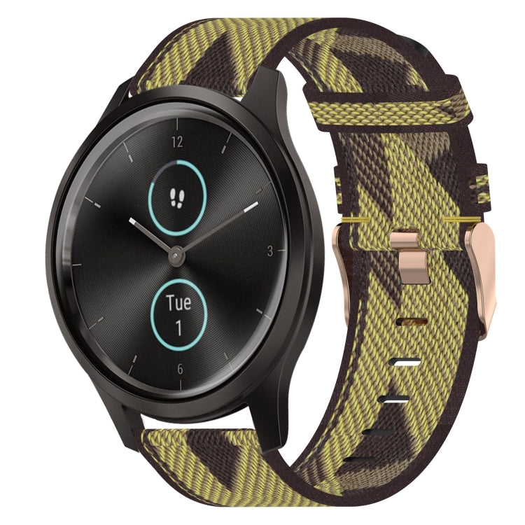 20mm Nylon Woven Watch Band, For Garmin Garminmove Style, For Garmin Vivomove, For Garmin Vivomove HR Sport, For Garmin Vivoactive 3, For Garmin Vivoactive3 Music, For Garmin Forerunner 245
