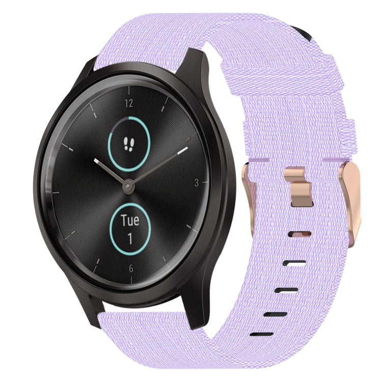 20mm Nylon Woven Watch Band, For Garmin Garminmove Style, For Garmin Vivomove, For Garmin Vivomove HR Sport, For Garmin Vivoactive 3, For Garmin Vivoactive3 Music, For Garmin Forerunner 245