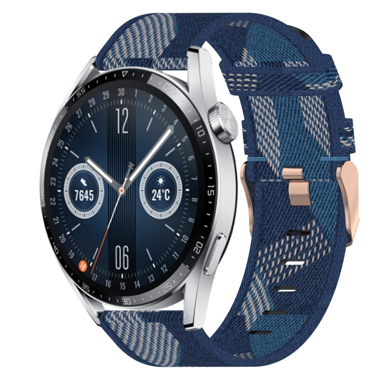 22mm Nylon Woven Watch Band, For Huawei Watch GT3 Pro 46mm, For Huawei Watch GT3 46mm, For Huawei Watch GT Runner, For Huawei Watch 3, For Huawei Watch 3 Pro, For Huawei GT2 Pro