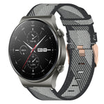 22mm Nylon Woven Watch Band, For Huawei Watch GT3 Pro 46mm, For Huawei Watch GT3 46mm, For Huawei Watch GT Runner, For Huawei Watch 3, For Huawei Watch 3 Pro, For Huawei GT2 Pro