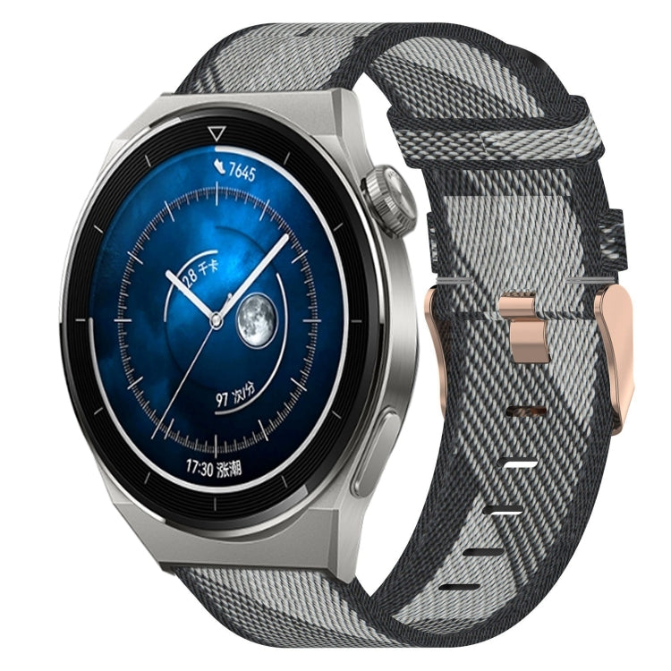 20mm Nylon Woven Watch Band, For Huawei Watch GT3 Pro 43mm, For Huawei Watch GT3 42mm, For Huawei Watch GT2 42mm, For Huawei Watch 2, For Honor Watch ES, For Honor MagicWatch2 42mm