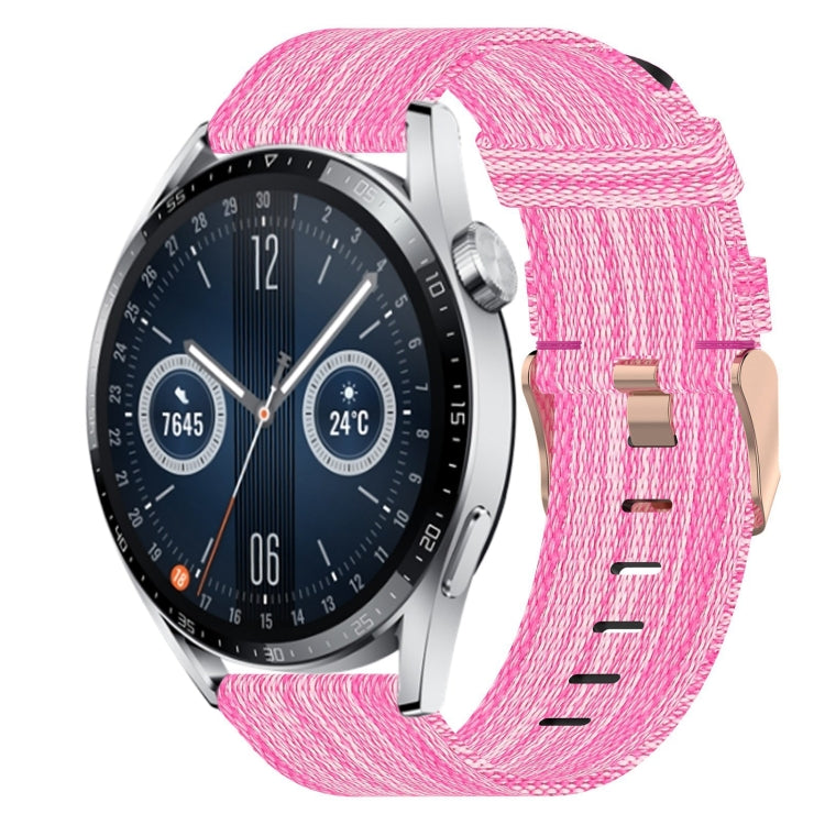 20mm Nylon Woven Watch Band, For Huawei Watch GT3 Pro 43mm, For Huawei Watch GT3 42mm, For Huawei Watch GT2 42mm, For Huawei Watch 2, For Honor Watch ES, For Honor MagicWatch2 42mm