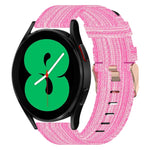 20mm Nylon Woven Watch Band, For Samsung Galaxy Watch 4 40mm, For Samsung Galaxy Watch 4 44mm, For Samsung  Galaxy Watch 4 Classic 42mm, For Samsung  Galaxy Watch 4 Classic 46mm, For Samsung Galaxy Watch 3 41mm, For Samsung Galaxy Watch Active 2 40mm
