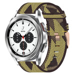 20mm Nylon Woven Watch Band, For Samsung Galaxy Watch 4 40mm, For Samsung Galaxy Watch 4 44mm, For Samsung  Galaxy Watch 4 Classic 42mm, For Samsung  Galaxy Watch 4 Classic 46mm, For Samsung Galaxy Watch 3 41mm, For Samsung Galaxy Watch Active 2 40mm