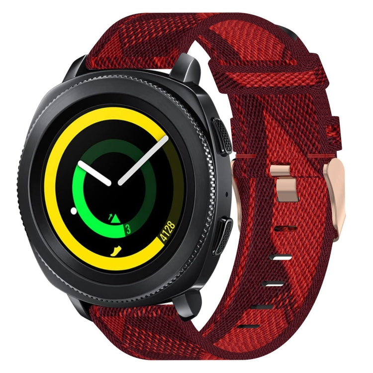 20mm Nylon Woven Watch Band, For Samsung Galaxy Watch Active 2 44mm, For Samsung Galaxy Watch Active 40mm, For Samsung Galaxy Watch 42mm, For Samsung Gear Sport, For Samsung Gear S2 Classic