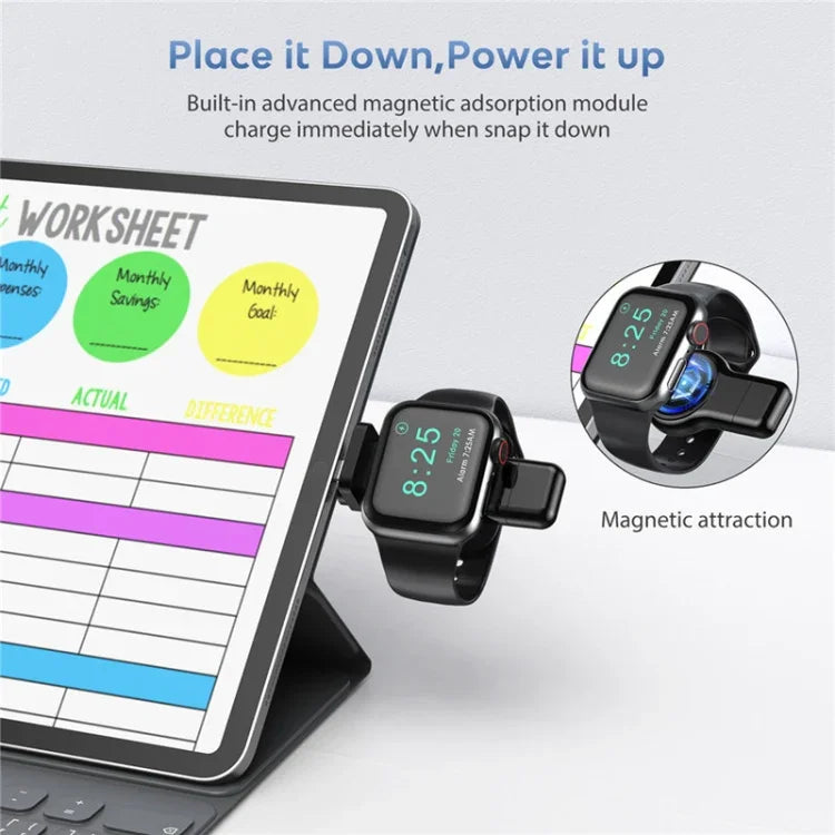 ที่ชาร์จไร้สายแม่เหล็กเร็ว 2 in 1 Type C / USB-C เป็น USB-A สำหรับ Apple Watch รุ่น A05