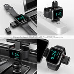 ที่ชาร์จไร้สายแม่เหล็กเร็ว 2 in 1 Type C / USB-C เป็น USB-A สำหรับ Apple Watch รุ่น A05