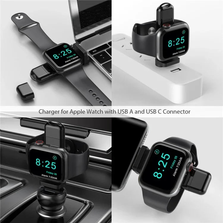 ที่ชาร์จไร้สายแม่เหล็กเร็ว 2 in 1 Type C / USB-C เป็น USB-A สำหรับ Apple Watch รุ่น A05