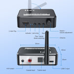 B35S เครื่องรับเสียงบลูทูธ 5.2 ตัวแปลงสัญญาณดิจิทัลเป็นอนาล็อก รองรับ U-disk ไฟเบอร์โคแอกเชียล, B35S