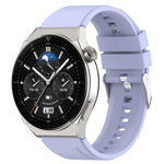 Protruding Head Silicone Strap Silver Buckle, For Huawei Watch GT2 42mm / Watch 2 20mm, For Honor Magic Watch 2 42mm 20mm