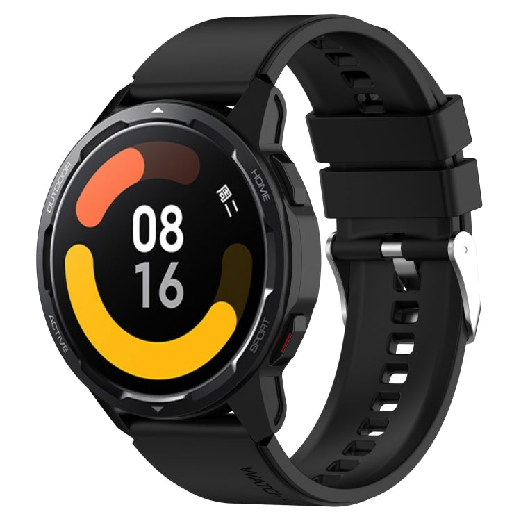 สายซิลิโคนหัวนูนพร้อมหัวเข็มขัดเงิน สำหรับ Samsung Galaxy Watch3 ขนาด 45 มม. ขนาด 22 มม. สำหรับ Samsung Galaxy Gear S3 Classic ขนาด 22 มม. สำหรับ Samsung Galaxy Gear S3 Frontier ขนาด 22 มม. สำหรับ Samsung Galaxy Watch Heart-S ขนาด 20 มม.