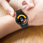 สายรัดซิลิโคนหัวนูนหัวเข็มขัดเงิน สำหรับ Samsung Galaxy Watch 46mm 22mm