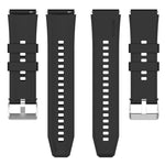 Protruding Head Silicone Strap Silver Buckle, For Huami Amazfit Pop / Amazfit Pop  Pro 20mm, For Huami Amazfit GTR 42mm / GTS 20mm