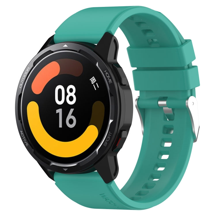 Protruding Head Silicone Strap Silver Buckle, For Huami Amazfit Pop / Amazfit Pop  Pro 20mm, For Huami Amazfit GTR 42mm / GTS 20mm