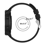 Protruding Head Silicone Strap Silver Buckle, For Huami Amazfit Pop / Amazfit Pop  Pro 20mm, For Huami Amazfit GTR 42mm / GTS 20mm