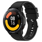 Protruding Head Silicone Strap Silver Buckle, For Huami Amazfit Pop / Amazfit Pop  Pro 20mm, For Huami Amazfit GTR 42mm / GTS 20mm