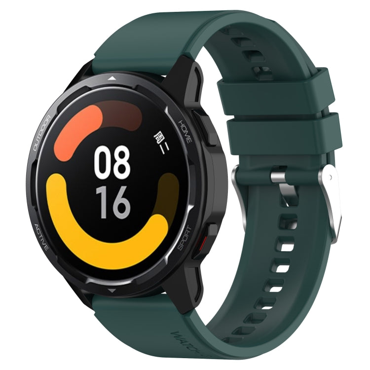 Protruding Head Silicone Strap Silver Buckle, For Huami Amazfit Pop / Amazfit Pop  Pro 20mm, For Huami Amazfit GTR 42mm / GTS 20mm