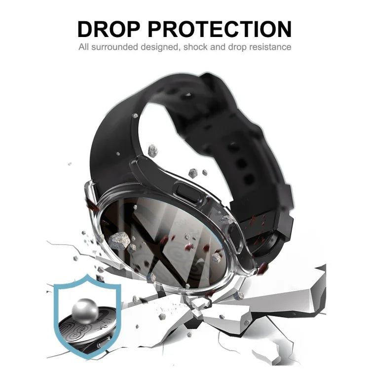 ENKAY Hat-Prince Full Coverage Transparent Soft TPU Case, For Samsung Galaxy Watch 5 40mm, For Samsung Galaxy Watch 5 44mm