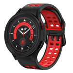 สายซิลิโคนระบายอากาศสองสีขนาด 20 มม. สำหรับ Samsung Galaxy Watch 5 40 มม. สำหรับ Samsung Galaxy Watch 5 44 มม.