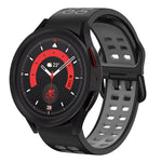 สายซิลิโคนระบายอากาศสองสีขนาด 20 มม. สำหรับ Samsung Galaxy Watch 5 40 มม. สำหรับ Samsung Galaxy Watch 5 44 มม.