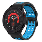 สายซิลิโคนระบายอากาศสองสีขนาด 20 มม. สำหรับ Samsung Galaxy Watch 5 40 มม. สำหรับ Samsung Galaxy Watch 5 44 มม.