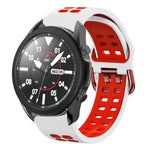 สายซิลิโคนระบายอากาศสองสีขนาด 20 มม. สำหรับ Samsung Galaxy Watch 5 Pro 45 มม. สำหรับ Samsung Galaxy Watch 4 40 มม.