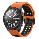 สายซิลิโคนระบายอากาศสองสีขนาด 20 มม. สำหรับ Samsung Galaxy Watch 5 Pro 45 มม. สำหรับ Samsung Galaxy Watch 4 40 มม.