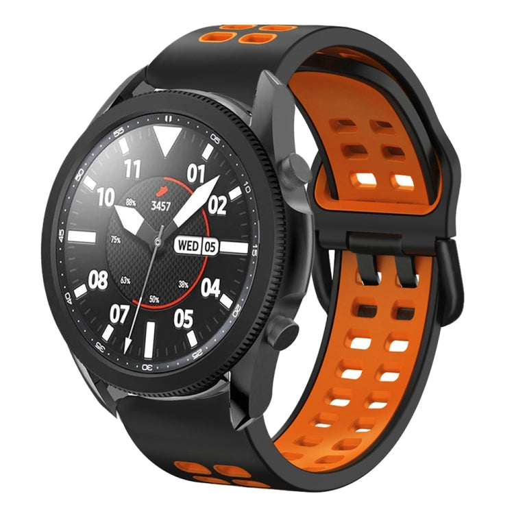สายซิลิโคนระบายอากาศสองสีขนาด 20 มม. สำหรับ Samsung Galaxy Watch 5 Pro 45 มม. สำหรับ Samsung Galaxy Watch 4 40 มม.