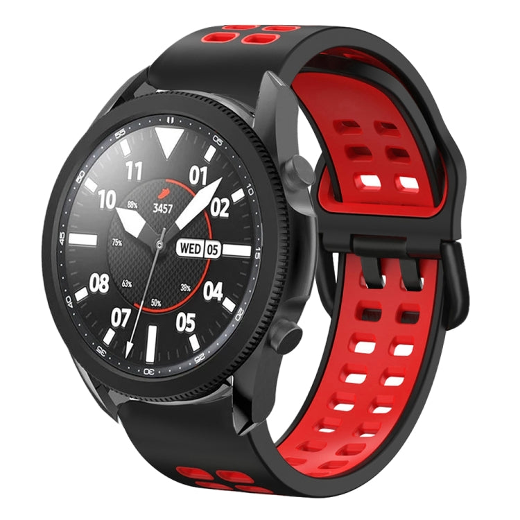 สายซิลิโคนระบายอากาศสองสีขนาด 20 มม. สำหรับ Samsung Galaxy Watch 5 Pro 45 มม. สำหรับ Samsung Galaxy Watch 4 40 มม.